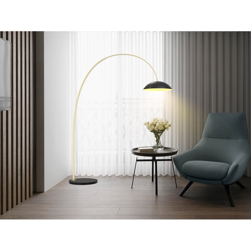 Wofi 3001-104 - LED Dimbar golvlampa ROSCOFF LED/21W/230V svart/guld