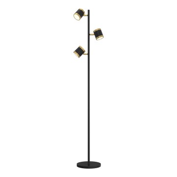 Wofi 3003-304S - LED Dimbar golvlampa TOULOUSE LED/21W/230V svart/guld