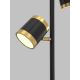 Wofi 3003-304S - LED Dimbar golvlampa TOULOUSE LED/21W/230V svart/guld