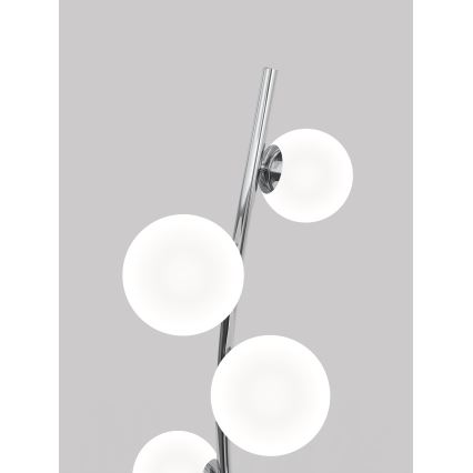 Wofi 3014-907 - LED golvlampa NANCY 9xG9/3,5W/230V skinande krom