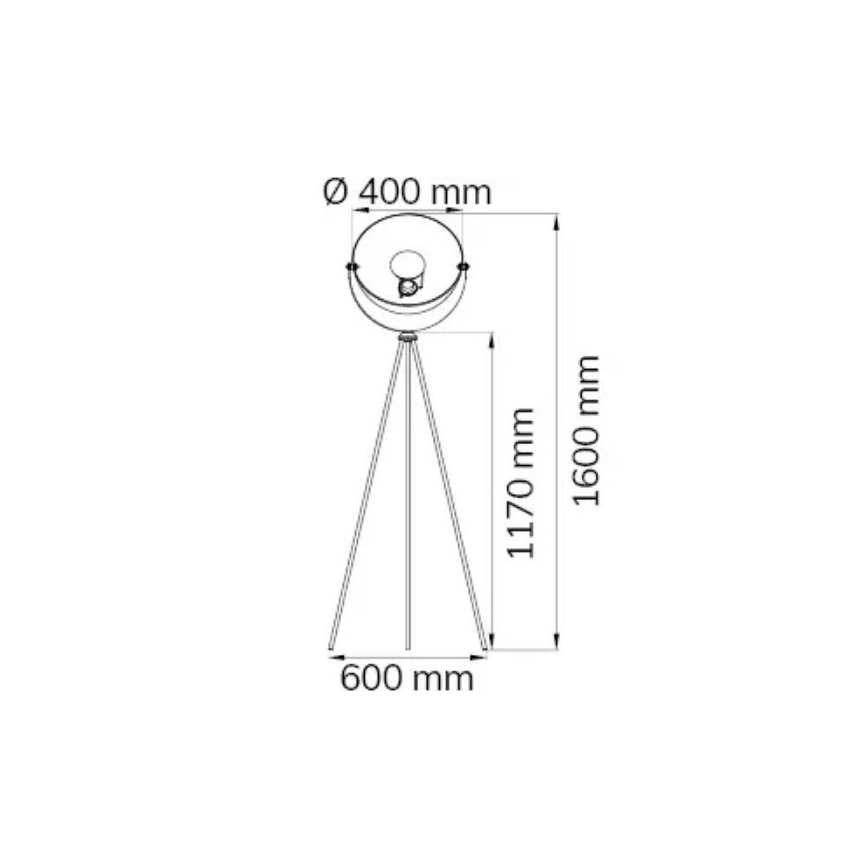 Wofi 3019.01.10.7000 - Golv lampa MONA 1xE27/40W/230V
