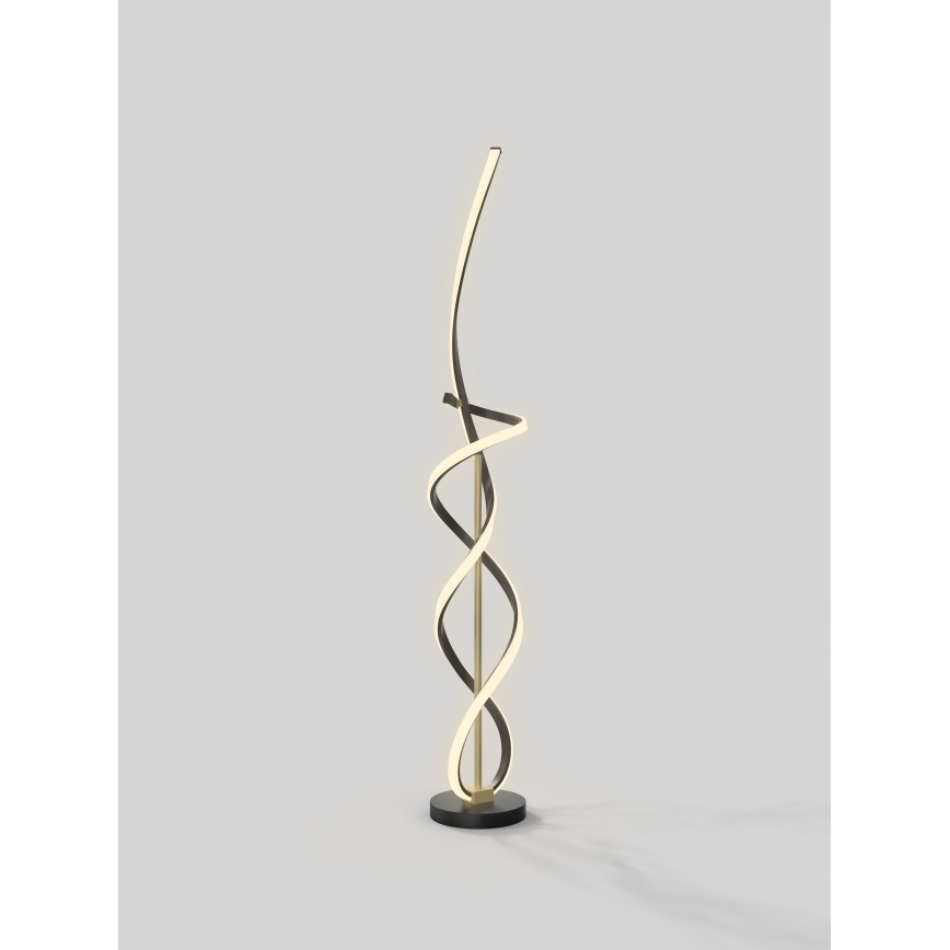 Wofi 3134-104 - LED Dimbar golvlampa INDIGO LED/31W/230V svart/guld