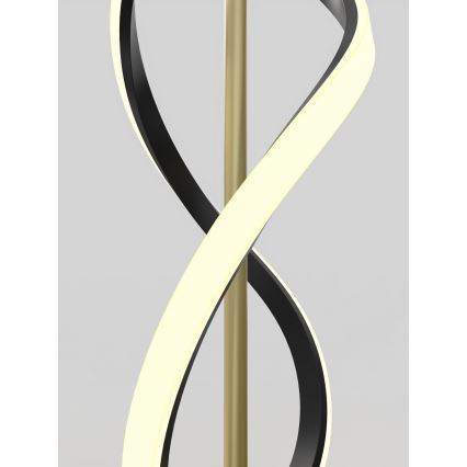 Wofi 3134-104 - LED Dimbar golvlampa INDIGO LED/31W/230V svart/guld