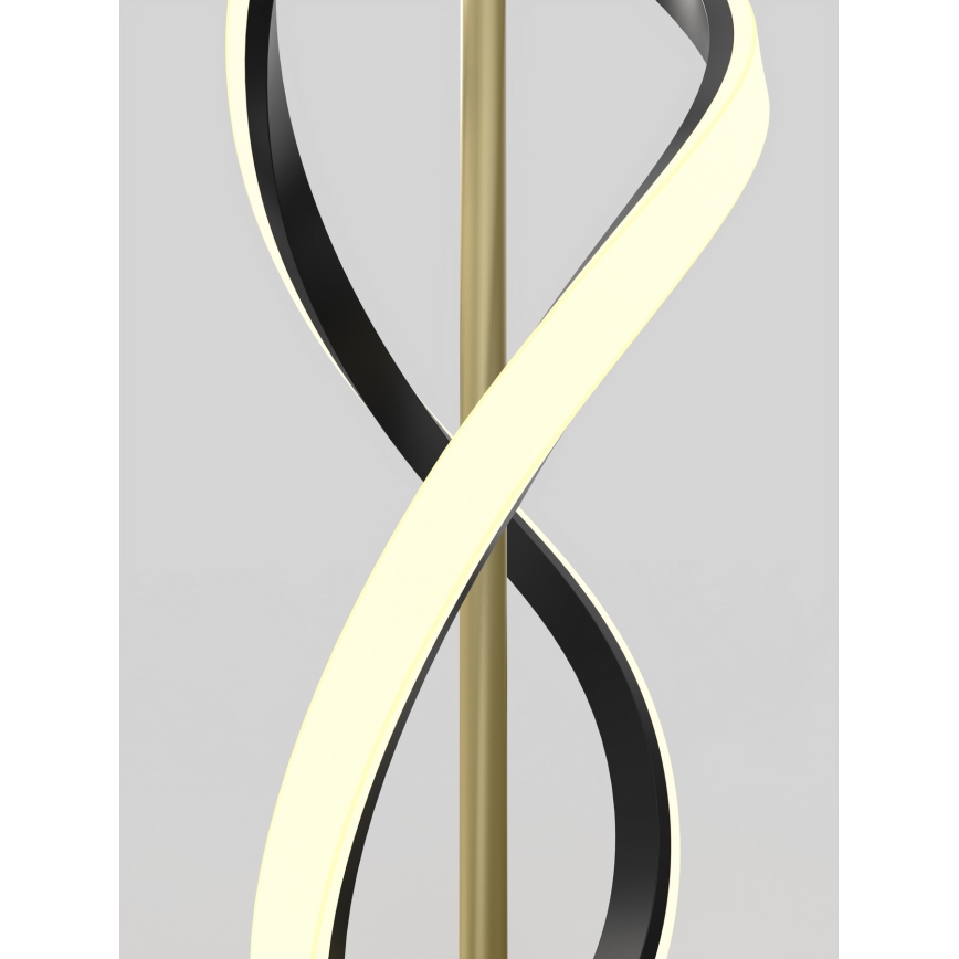 Wofi 3134-104 - LED Dimbar golvlampa INDIGO LED/31W/230V svart/guld