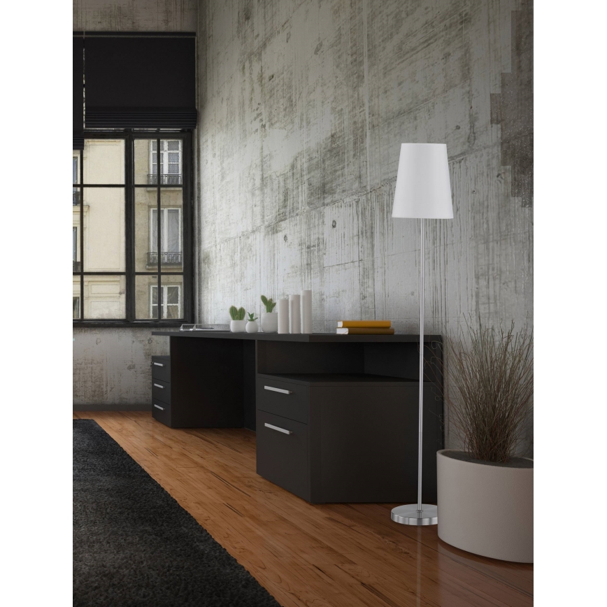 Wofi 3329.01.06.6000 - Golv lampa FYNN 1xE27/60W/230V vit