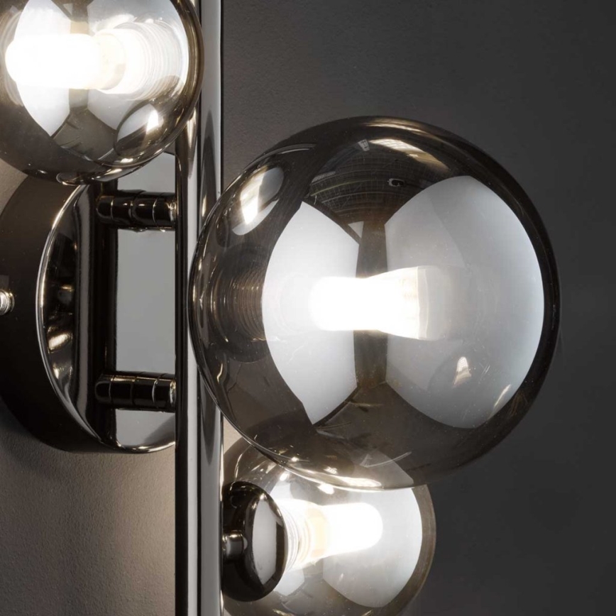 Wofi 4014.03.24.9000 - LED väggbelysning VILLA 3xG9/3W/230V svart/skinande krom