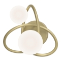 Wofi 4014-201 - LED väggbelysning NANCY 2xG9/3,5W/230V guld/vit