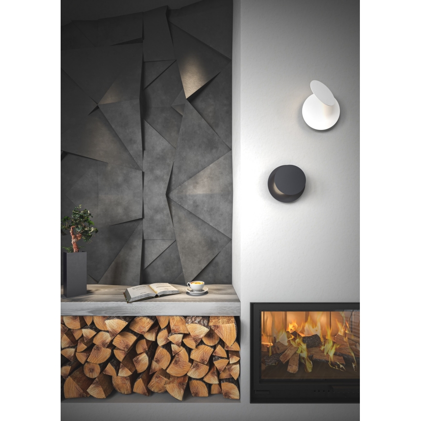 Wofi 4048-102R - LED väggbelysning BAYONNE LED/6,5W/230V antracit