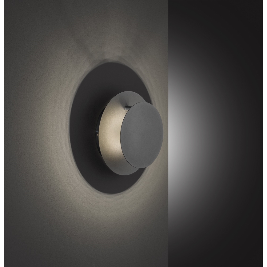 Wofi 4048-102R - LED väggbelysning BAYONNE LED/6,5W/230V antracit