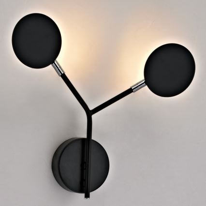 Wofi 446602109000 - LED Vägglampa BELIZE 2xLED/5W/230V 3000K svart