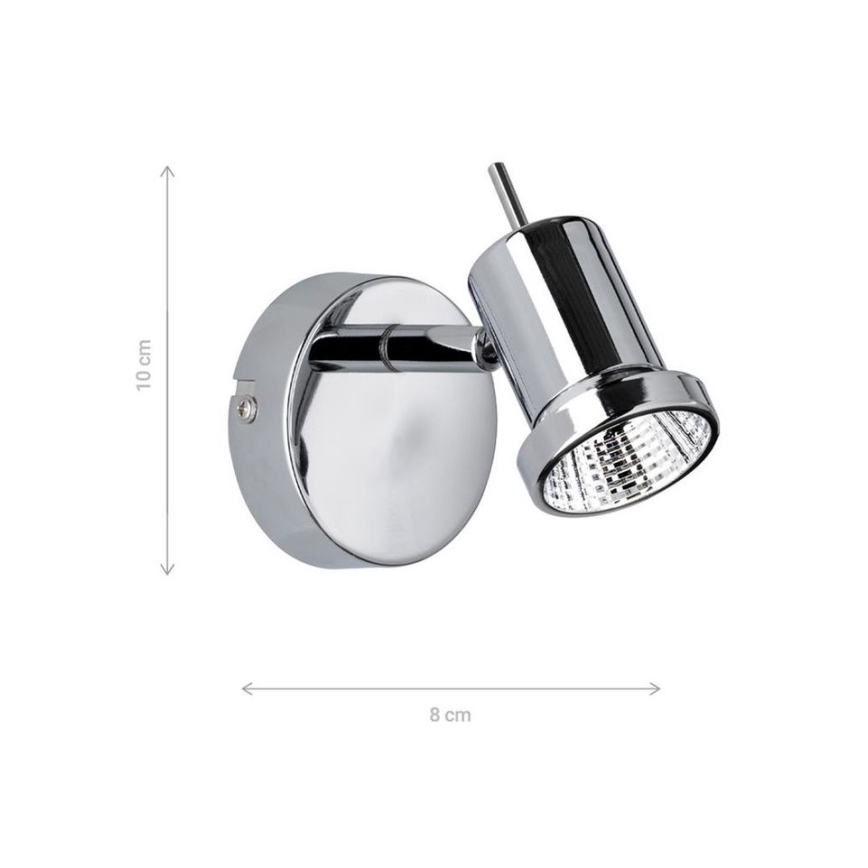 Wofi 450301010000 - LED väggspotlight HOORN LED/5W/230V 3000K