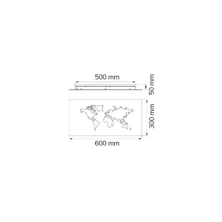 Wofi 4556.01.50.9600 - LED Wall dekorativ belysning LINDA LED/26W/230V 3000K