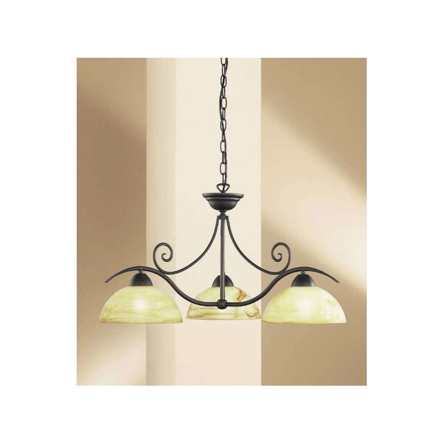 Wofi 5128.03.09.0000 - Ljuskrona på kedja LACCHINO 3xE27/60W/230V