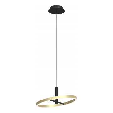 Wofi 6016-104L - LED-dimmbar pendellampa på vajer BREST LED/19W/230V Ø 42 cm svart/guld