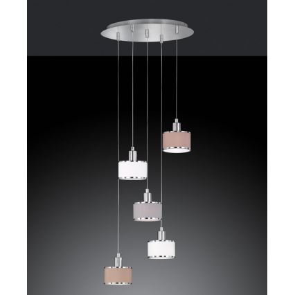 Wofi 619905019000 - Ljuskrona med snöre CIARA 5xE14/28W/230V