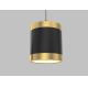 Wofi 7003-404 - LED ljusreglerad ljuskrona på textilsladd TOULOUSE LED/34W/230V svart/guld