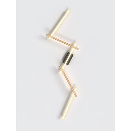 Wofi 7021-506 - LED ljusreglerad vägglampa RIMINI LED/57W/230V brun/svart