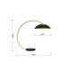 Wofi 8001-104 - LED Dimbar bordslampa med touch ROSCOFF LED/10,5W/230V svart/guld