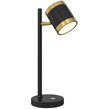 Wofi 8003-104S - LED Dimbar bordslampa TOULOUSE LED/10W/230V svart/guld
