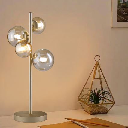 Wofi 8014.04.14.9000 - LED Bordslampa VILLA 4xG9/3W/230V guld
