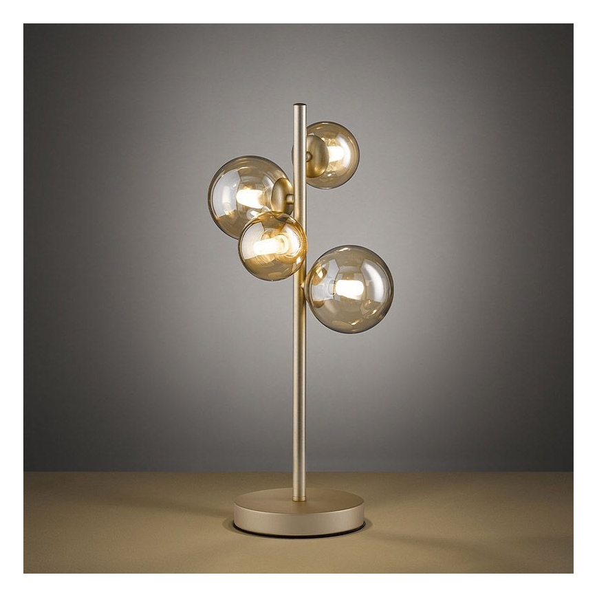 Wofi 8014.04.14.9000 - LED Bordslampa VILLA 4xG9/3W/230V guld