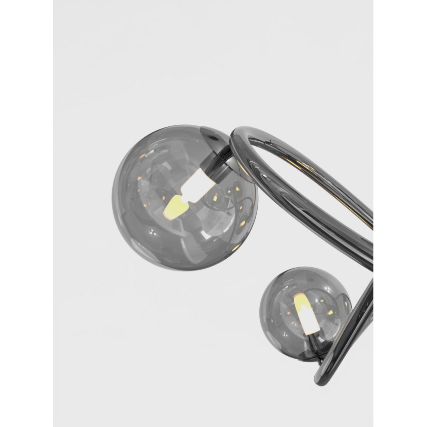 Wofi 8014-205 - LED bordslampa NANCY 2xG9/3,5W/230V svart/skinande krom