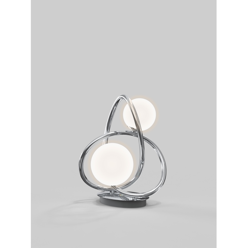 Wofi 8014-207 - LED bordslampa NANCY 2xG9/3,5W/230V skinande krom