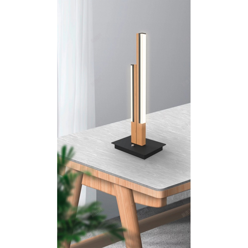 Wofi 8031-206 - LED bordslampa PALERMO LED/10,5W/230V gummiträ