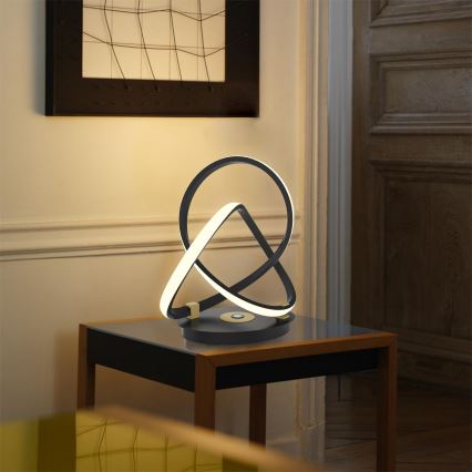 Wofi 8134-104 - LED Dimbar bordslampa med touch INDIGO LED/10,5W/230V svart/guld