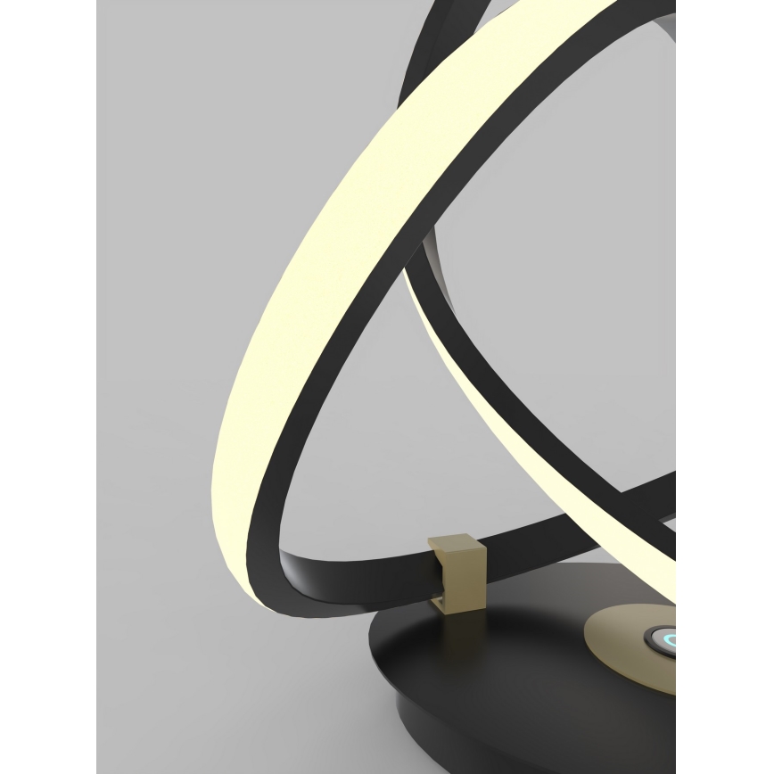 Wofi 8134-104 - LED Dimbar bordslampa med touch INDIGO LED/10,5W/230V svart/guld