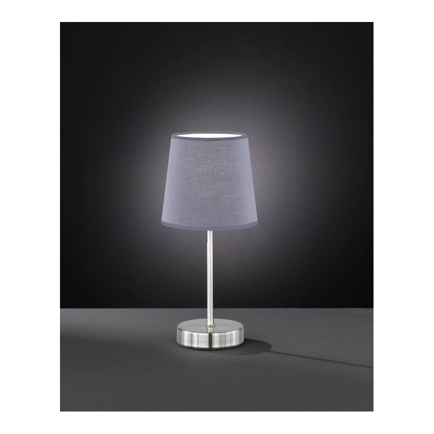 Wofi 8324.01.50.0000 - Bordslampa CESENA 1xE14/42W/230V grå