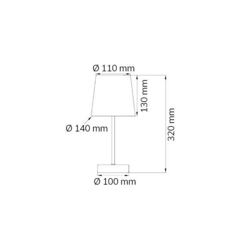 Wofi 8324.01.94.8000 - Bordslampa CESENA 1xE14/42W/230V rosa
