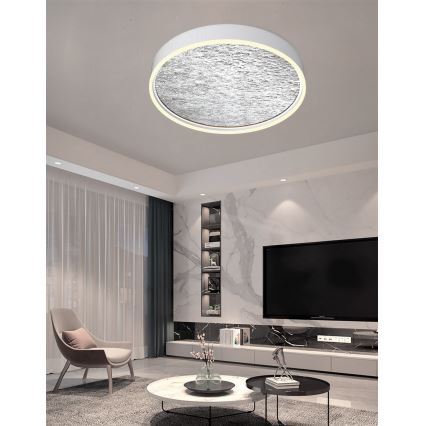 Wofi 9002-103L - LED Dimbar taklampa BORDEAUX LED/60W/230V silver