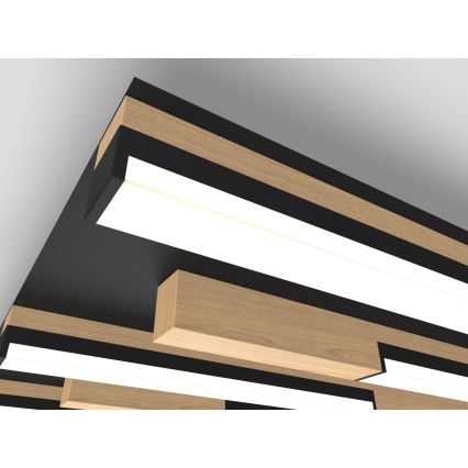 Wofi 9031-1006 - LED Dimbart takarmatur PALERMO LED/40W/230V gummiträd