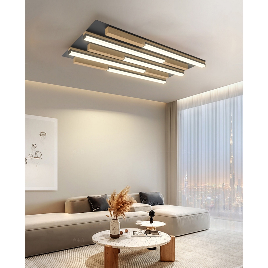Wofi 9031-506S - LED dimbar taklampa PALERMO LED/34W/230V gummiträd