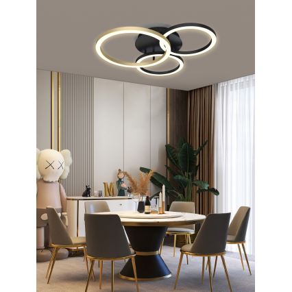 Wofi 9042-304 - Dimbar LED ytmonterad ljuskrona BAYEUX LED/51W/230V