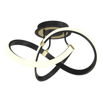 Wofi 9134-104 - Dimbar LED ytmonterad ljuskrona INDIGO LED/44W/230V svart/guld