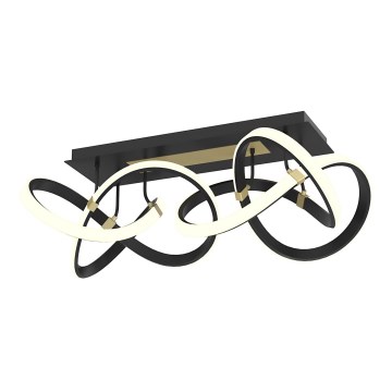 Wofi 9134-204 - LED Dimbar taklampa INDIGO LED/64W/230V svart/guld