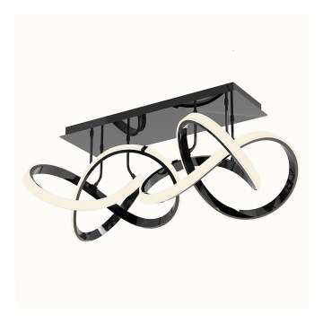 Wofi 9134-205 - LED Dimbar taklampa INDIGO LED/64W/230V svart/glansig krom