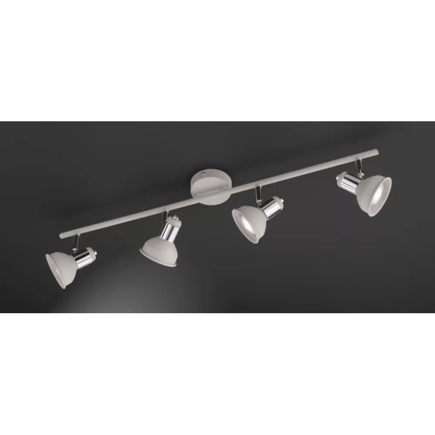 Wofi 984104509000 - Spotlight ISABEL 4xGU10/28W/230V grå