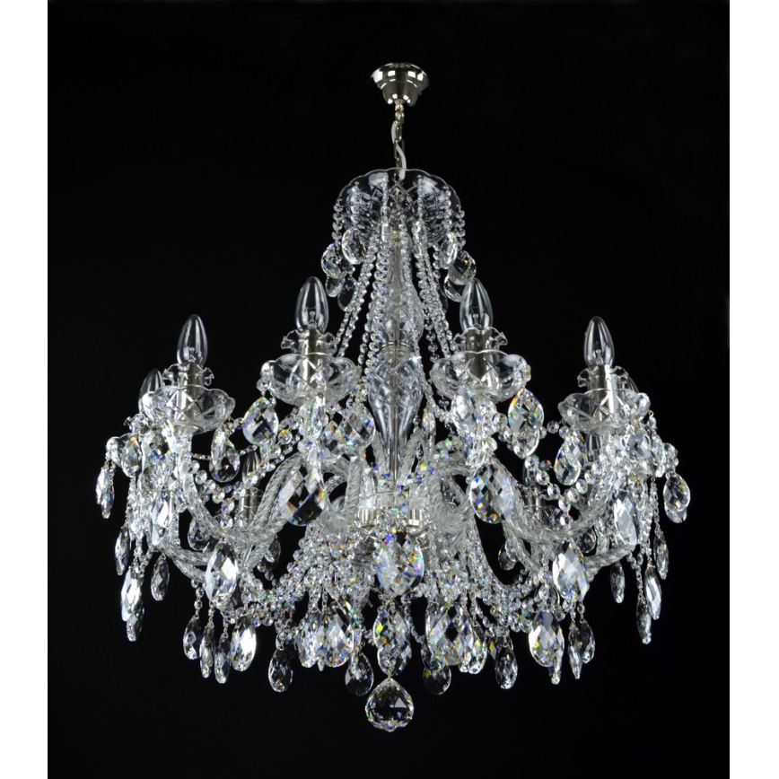 Wranovsky JWZ124122101 - Kristallkrona på kedja IMPERIAL 12xE14/40W/230V