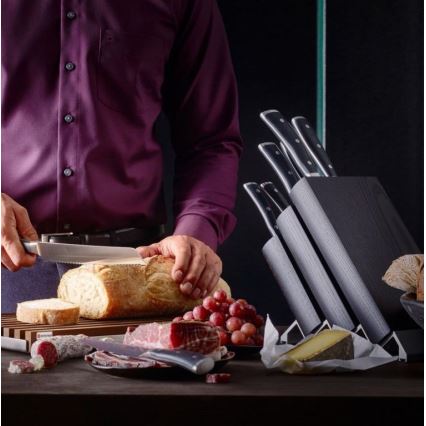 Wüsthof - Set med köksknivar i block CLASSIC IKON 7 delar ask/svart