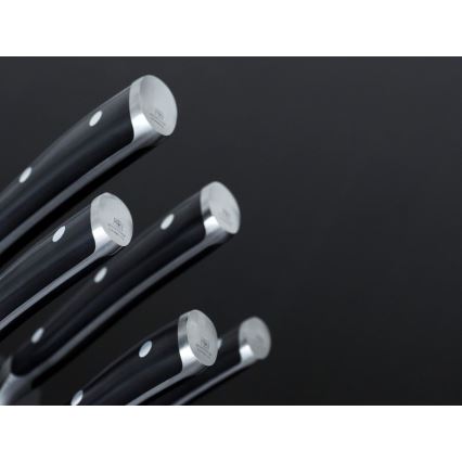 Wüsthof - Set med köksknivar i block CLASSIC IKON 7 delar ask/svart