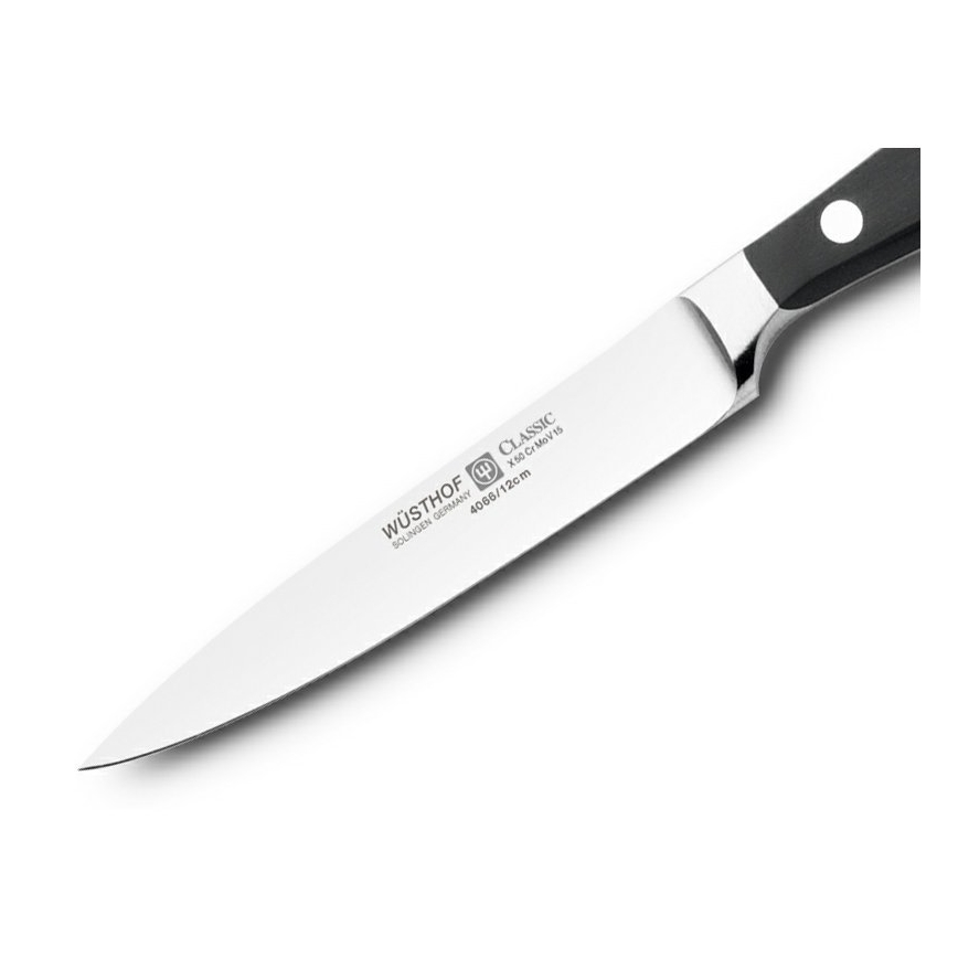 Wüsthof - Köksskärkniv för späckning CLASSIC 12 cm svart