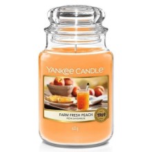 Yankee Candle - Doftande ljus FARM FRESH PEACH stor 623g 110-150 timmar