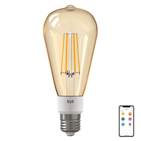 Yeelight - Dimbar LED-lampa FILAMENT ST64 E27/6W/230V 2700K Wi-Fi