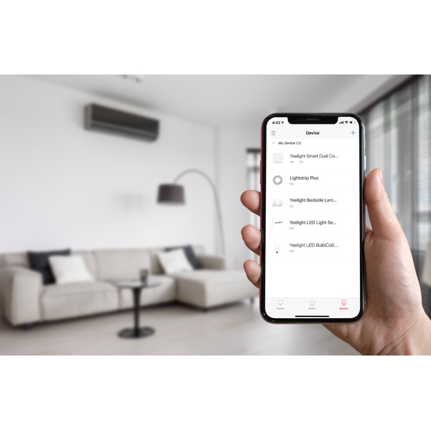 Yeelight - Strömbrytare för elektrisk krets 230V/10A Wi-Fi/Bluetooth