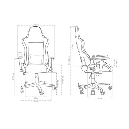 Yenkee - Gaming chair svart/röd