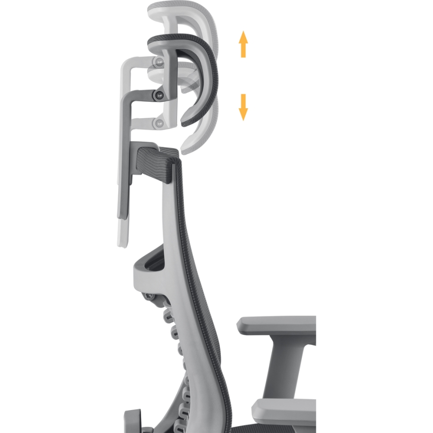 Yenkee - Office chair svart/grå