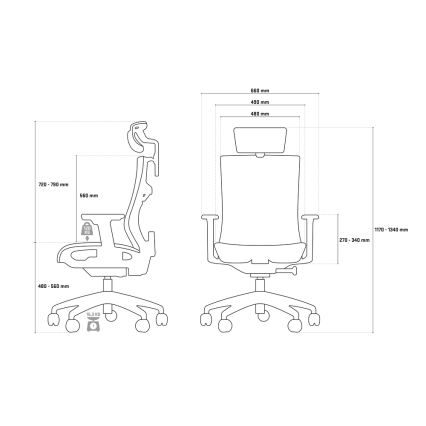 Yenkee - Office chair svart